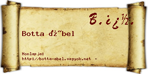 Botta Ábel névjegykártya